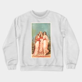 The Christian Graces, Faith, Hope & Charity 1870–1900 Crewneck Sweatshirt